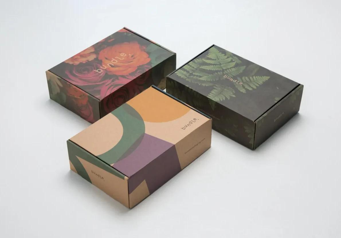 Color kraft boxes